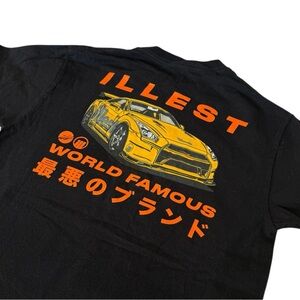 Illest Nissan‎ GT-R R35 World Famous Black Graphic T-Shirt Men’s Size M